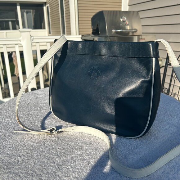 Fendi Blue Leather Crossbody Bag EXCELLENT CONDITION! - Picture 1 of 16
